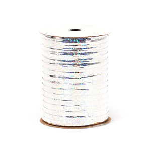 Berwick 3/16 INCH HOLOGRAPHIC CURLING RIBBON - SILVER (100 YDS.) Ribbon/ String H10020-BER