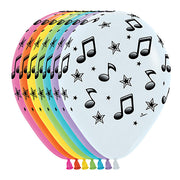 Betallatex / Sempertex 11 inch MUSIC NOTES (6 PK) Latex Balloons 53227-B-6