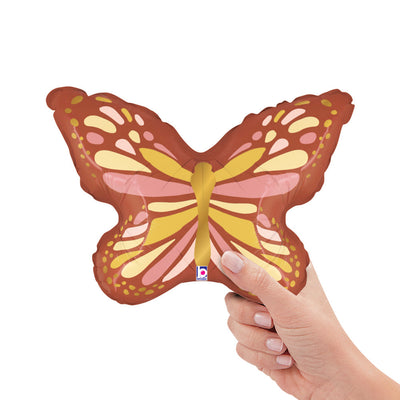 Betallic 14 inch BOHO BUTTERFLY MINI SHAPE (AIR-FILL ONLY) Foil Balloon 19174-B-U