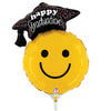 Betallic 14 inch GRADUATION SMILEY (AIR-FILL ONLY) Foil Balloon 19179-B-U