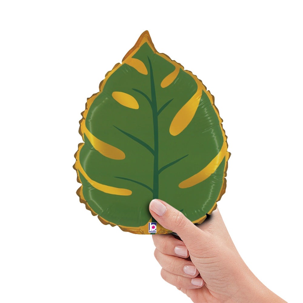 Betallic 14 inch TROPICAL LEAF MINI SHAPE (AIR-FILL ONLY) Foil Balloon 19176-B-U