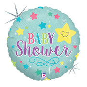 Betallic 18 inch BABY STAR SHOWER Foil Balloon 36294P-B-P