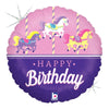 Betallic 18 inch CAROUSEL BIRTHDAY Foil Balloon 36699-B-U