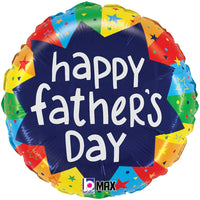 Betallic 18 inch FATHER'S DAY BURSTING COLORS Foil Balloon 26258-B-U