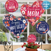 Betallic 18 inch FLORAL BEST MOM Foil Balloon 26171-B-U