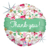 Betallic 18 inch FLORAL THANK YOU Foil Balloon 36170P-B-P