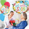 Betallic 18 inch GET WELL FLORAL Foil Balloon 26292P-B-P