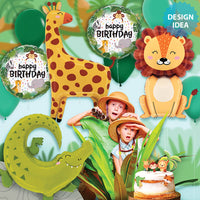 Betallic 18 inch JUNGLE BIRTHDAY Foil Balloon 26206-B-U