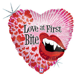 Betallic 18 inch LOVE AT FIRST BITE Foil Balloon 86717-B-U