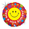 Betallic 18 inch NICE BIRTHDAY WISHES Foil Balloon 36256P-B-P