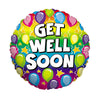 Betallic 18 inch RAINBOW GET WELL Foil Balloon 16418P-B-P