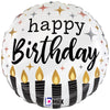 Betallic 18 inch SATIN METALLIC BIRTHDAY CANDLES Foil Balloon