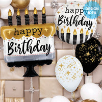 Betallic 18 inch SATIN METALLIC BIRTHDAY CANDLES Foil Balloon