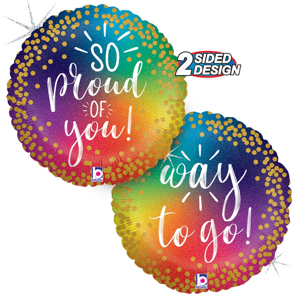 Betallic 18 inch SO PROUD RAINBOW Foil Balloon 36935-B-U