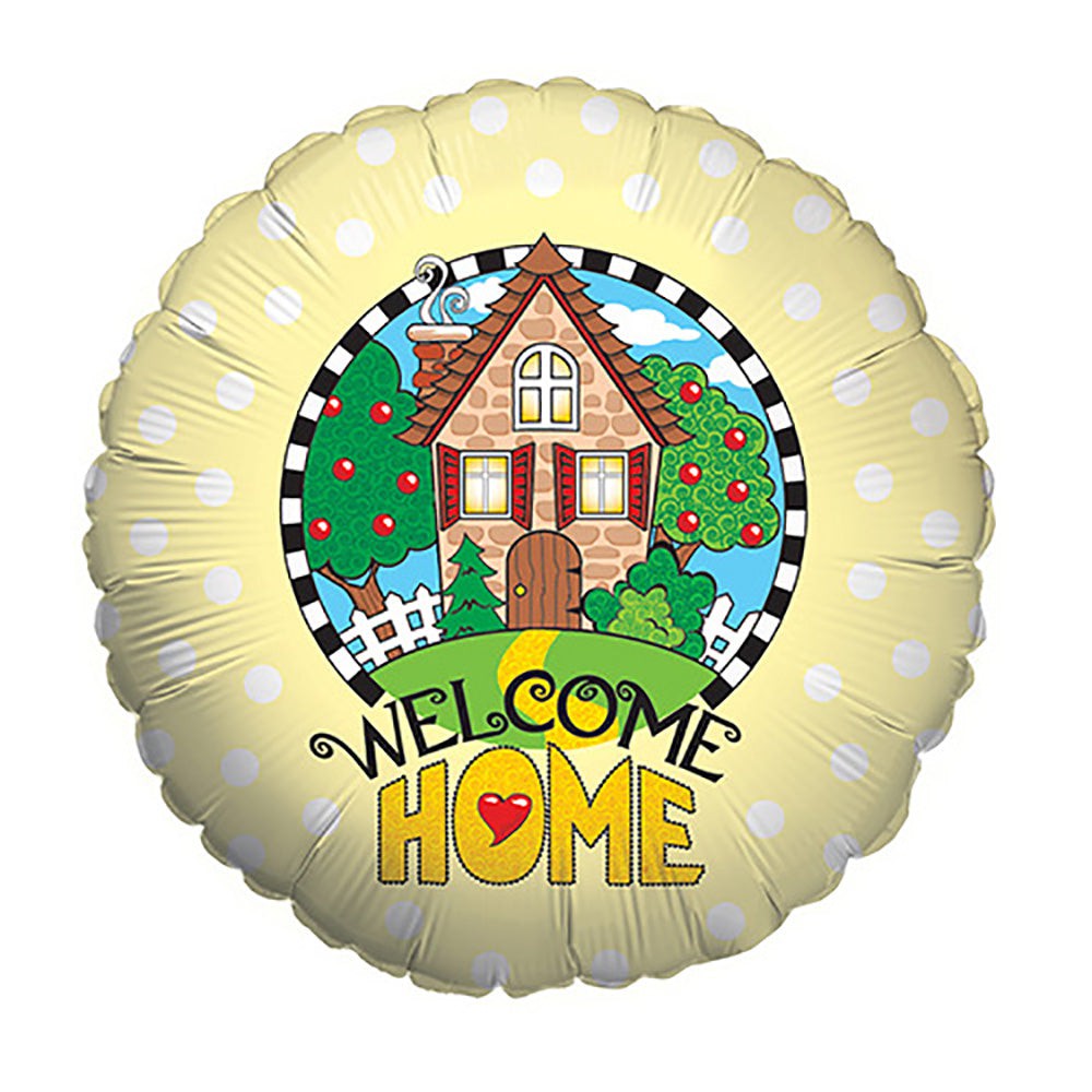 Betallic 18 inch WELCOME HOME YELLOW Foil Balloon 16825P-B-P