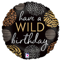 Betallic 18 inch WILD BIRTHDAY Foil Balloon 26131P-B-P