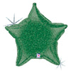 Betallic 21 inch GREEN HOLOGRAPHIC STAR Foil Balloon 15006-B-U