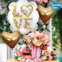 Betallic 23 inch LOVE FRAME Foil Balloon 25266P-B-P