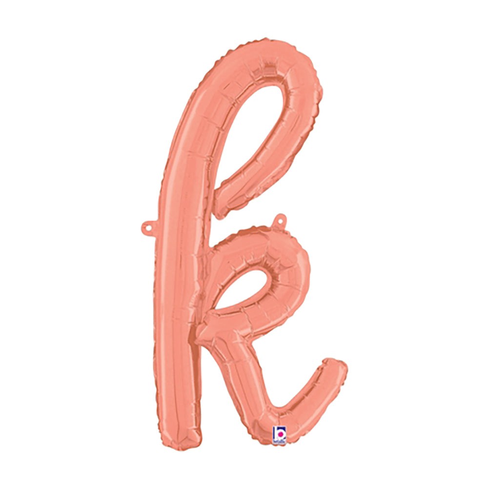 Betallic 24 inch SCRIPT LETTER K - ROSE GOLD (AIR-FILL ONLY) Foil Balloon 34711RGP-B-P