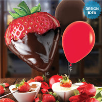 Betallic 26 inch MIGHTY CHOCOLATE STRAWBERRY Foil Balloon 35924P-B-P