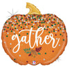 Betallic 28 inch GATHER PUMPKIN Foil Balloon 25019-B-P