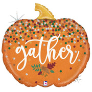 Betallic 28 inch GATHER PUMPKIN Foil Balloon 25019-B-P