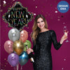 Betallic 29 inch NEW YEAR PARTY CONFETTI FRAME Foil Balloon 25236P-B-P