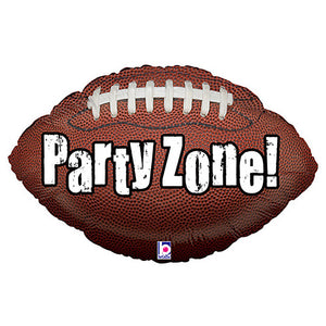 Betallic 29 inch PARTY ZONE FOOTBALL Foil Balloon 85699P-B-P