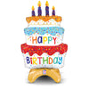 Betallic 29 inch STANDUPS BIRTHDAY CAKE Foil Balloon 25280P-B-P