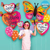 Betallic 30 inch COLORFUL BUTTERFLY Foil Balloon 25250P-B-P