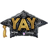 Betallic 30 inch GRAD CAP WORDS Foil Balloon 25260P-B-P