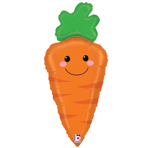 Betallic 31 inch PRODUCE PALS - CARROT Foil Balloon 35529-B-U