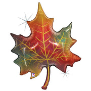 Betallic 35 inch GLITTER FALL LEAF Foil Balloon 25144-B-P