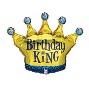 Betallic 36 inch BIRTHDAY KING Foil Balloon 85347P-B-P