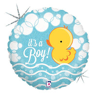 Betallic 36 inch BUBBLE DUCKY BOY Foil Balloon 33043P-B-P