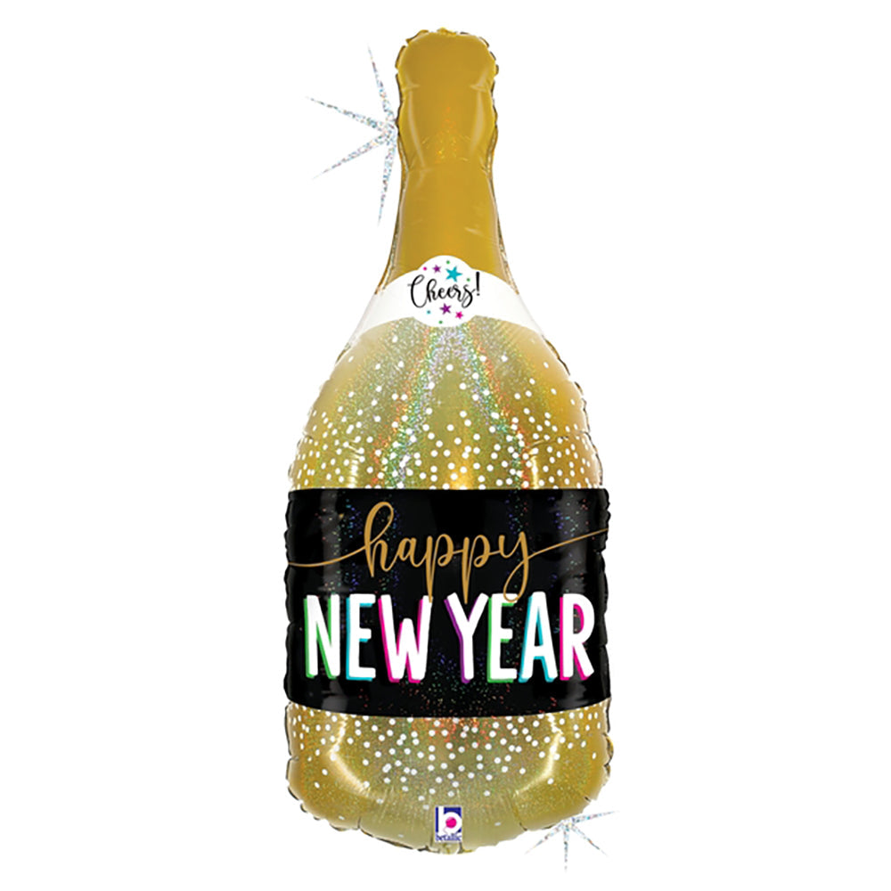 Betallic 36 inch NEW YEAR CHAMPAGNE Foil Balloon 25149-B-P