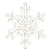 Betallic 38 inch CLEAR SNOWFLAKE Foil Balloon 35737-B-U