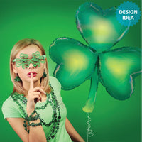 Betallic 38 inch OPAL SHAMROCK Foil Balloon 25081P-B-P