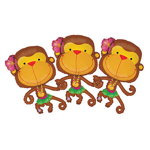 Betallic 39 inch LINKY MONKEY Foil Balloon 85251-B-U