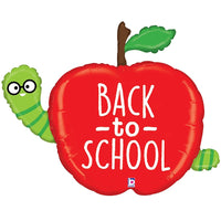 Betallic 40 inch BACK TO SCHOOL APPLE Foil Balloon 25017-B-P