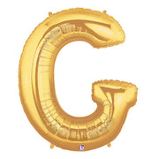 Betallic 40 inch LETTER G - GOLD MEGALOON Foil Balloon 15907GP-B-P