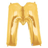 Betallic 40 inch LETTER M - GOLD MEGALOON Foil Balloon 15913GP-B-P