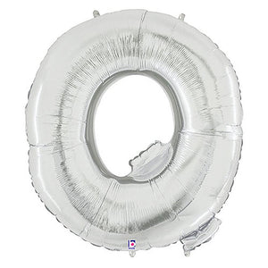 Betallic 40 inch LETTER Q - SILVER MEGALOON Foil Balloon 15917SP-B-P