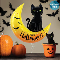 Betallic 41 inch HALLOWEEN MOON Foil Balloon 25139-B-P