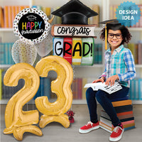 Betallic 44 inch CONGRATS GRAD BOOKS Foil Balloon 25180-B-P