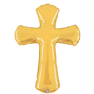 Betallic 44 inch CROSS Foil Balloon 35397P-B-P