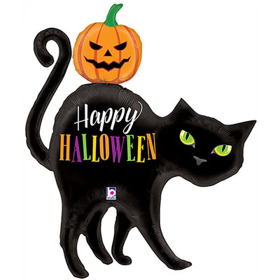 Betallic 44 inch HALLOWEEN BLACK CAT Foil Balloon 35731-B-U