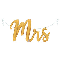 Betallic 44 inch MRS. SCRIPT (AIR-FILL ONLY) Foil Balloon 35793-B-P