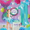 Betallic 46 inch GLITTER MERMAID TAIL Foil Balloon 35901-B-P