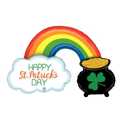 Betallic 47 inch ST PATS POT OF GOLD Foil Balloon 35768-B-P